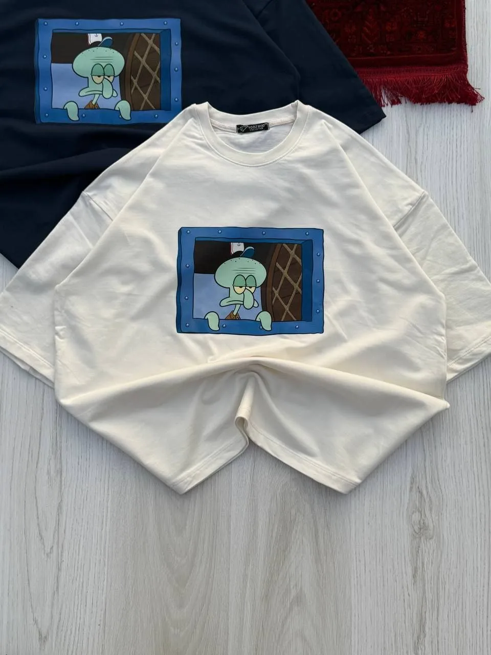 A1 White Anime Drop Shoulder